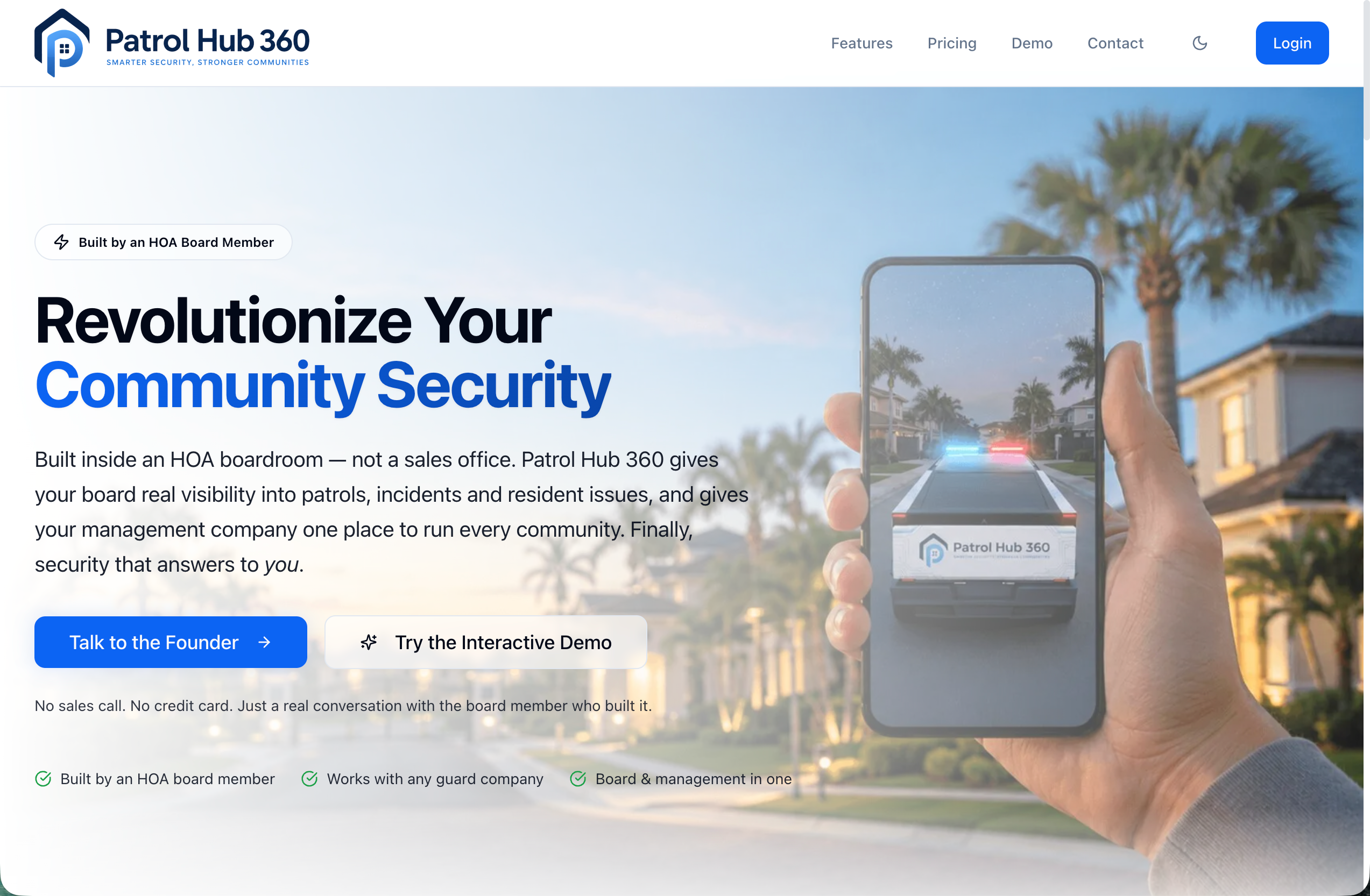 Patrol Hub 360 website